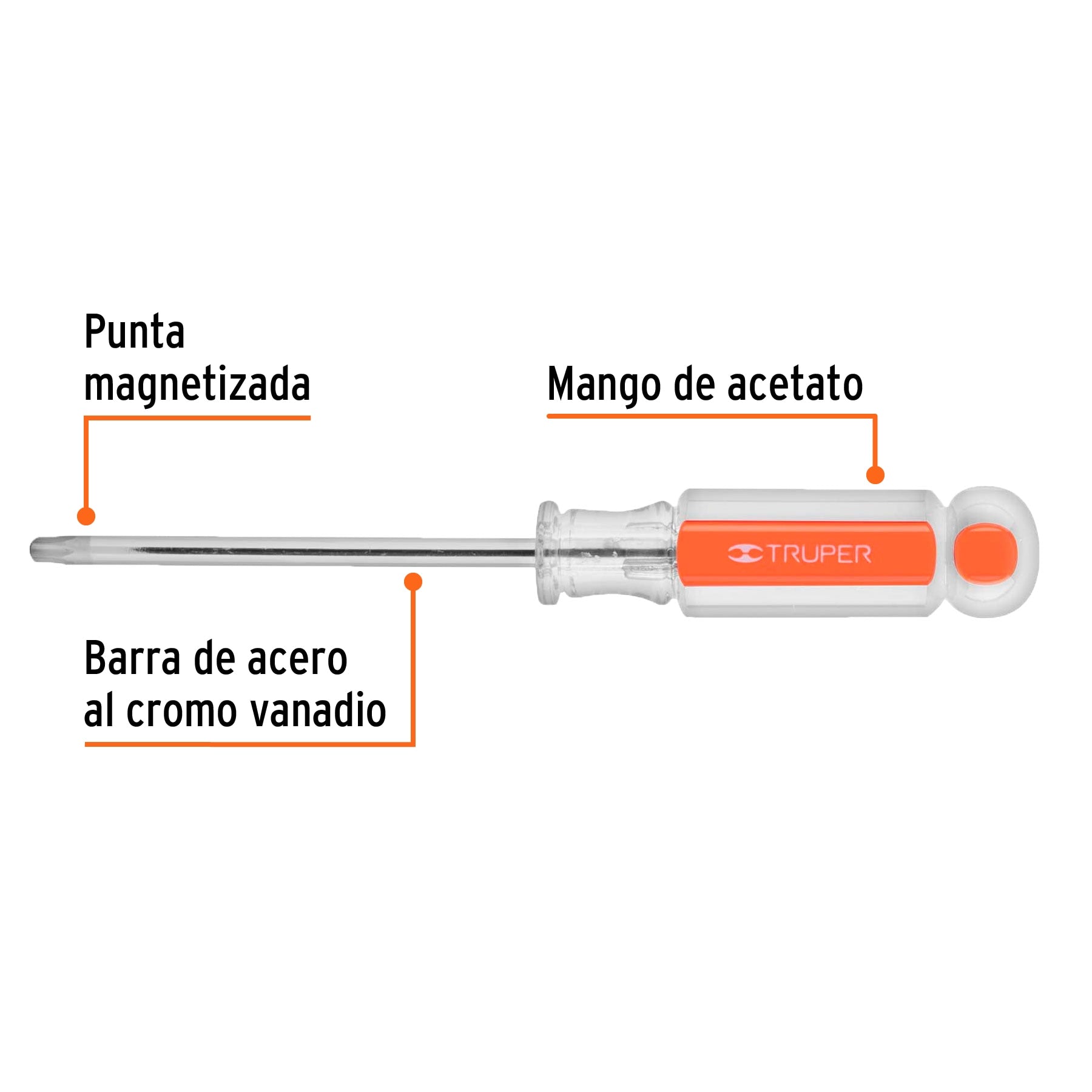Desarmador punta Torx T 27 mango de acetato