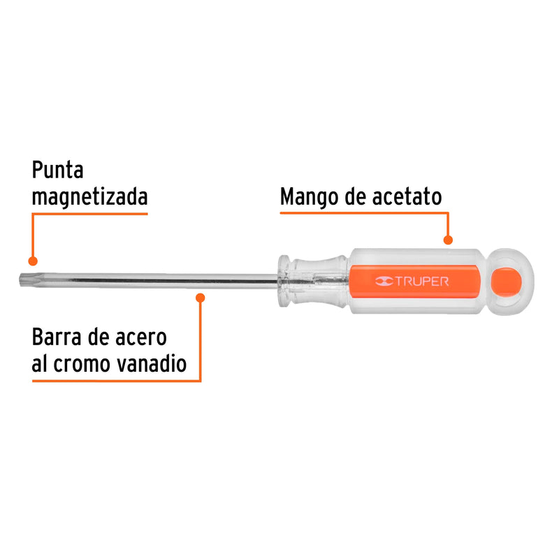 Desarmador punta Torx T 30 mango de acetato