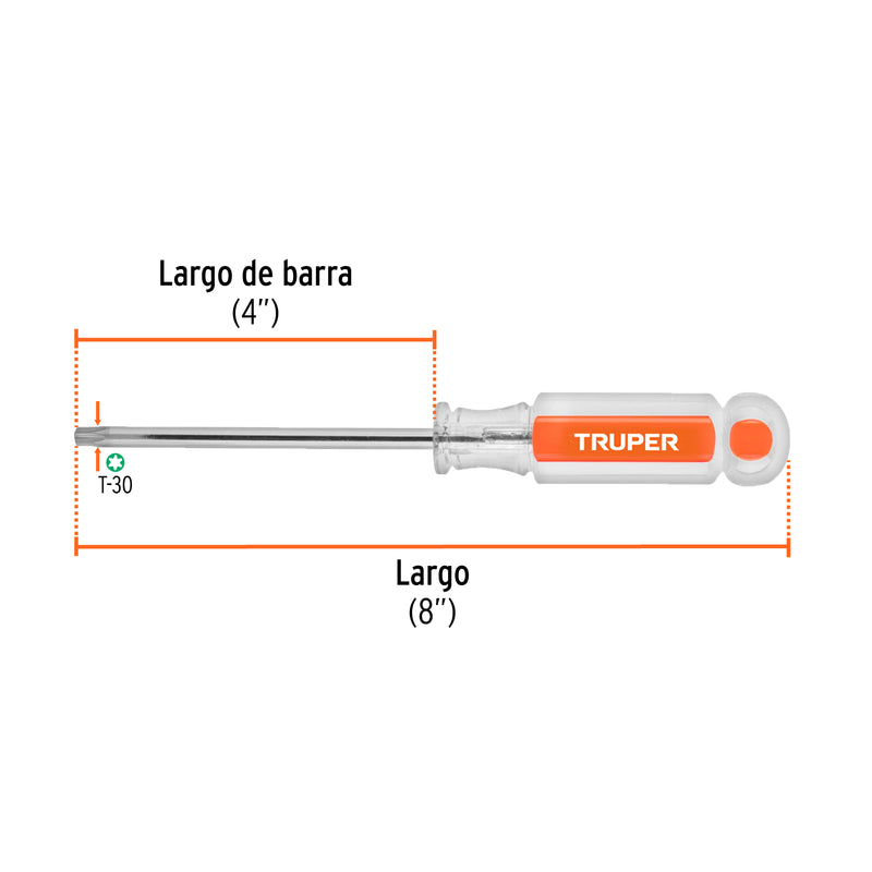 Desarmador punta Torx T 30 mango de acetato