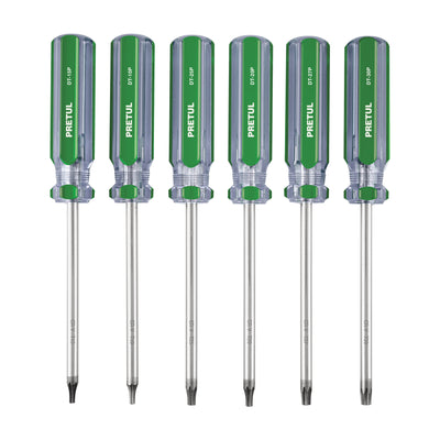Juego de 6 desarmadores Torx mango de PVC, Pretul