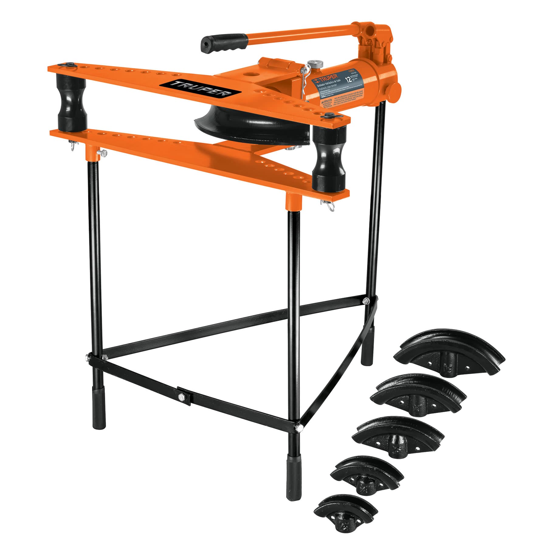 Doblador de tubo hidráulico, 12 toneladas, horizontal