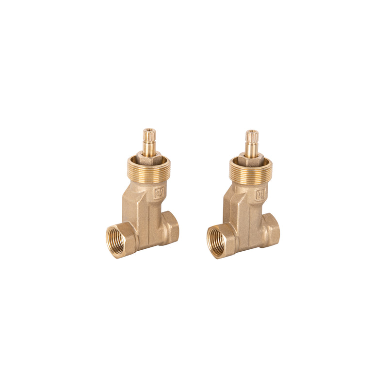 Jgo 2 llaves de empotrar roscables, Basic