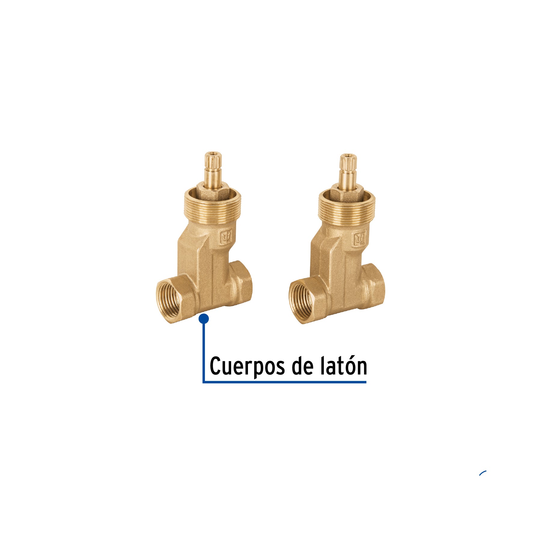 Jgo 2 llaves de empotrar roscables, Basic