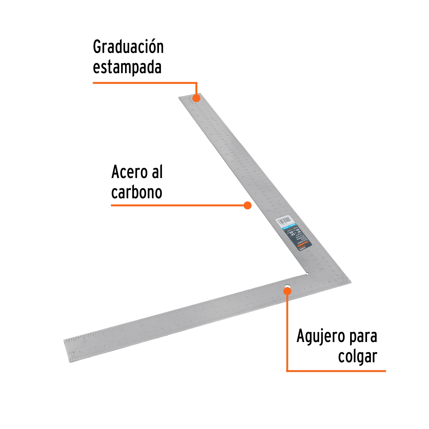 Escuadra para cantero, 16"x24"