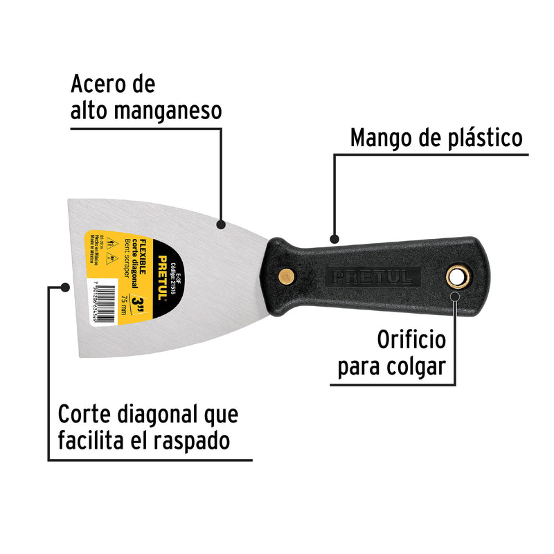Espátula 3", flexible