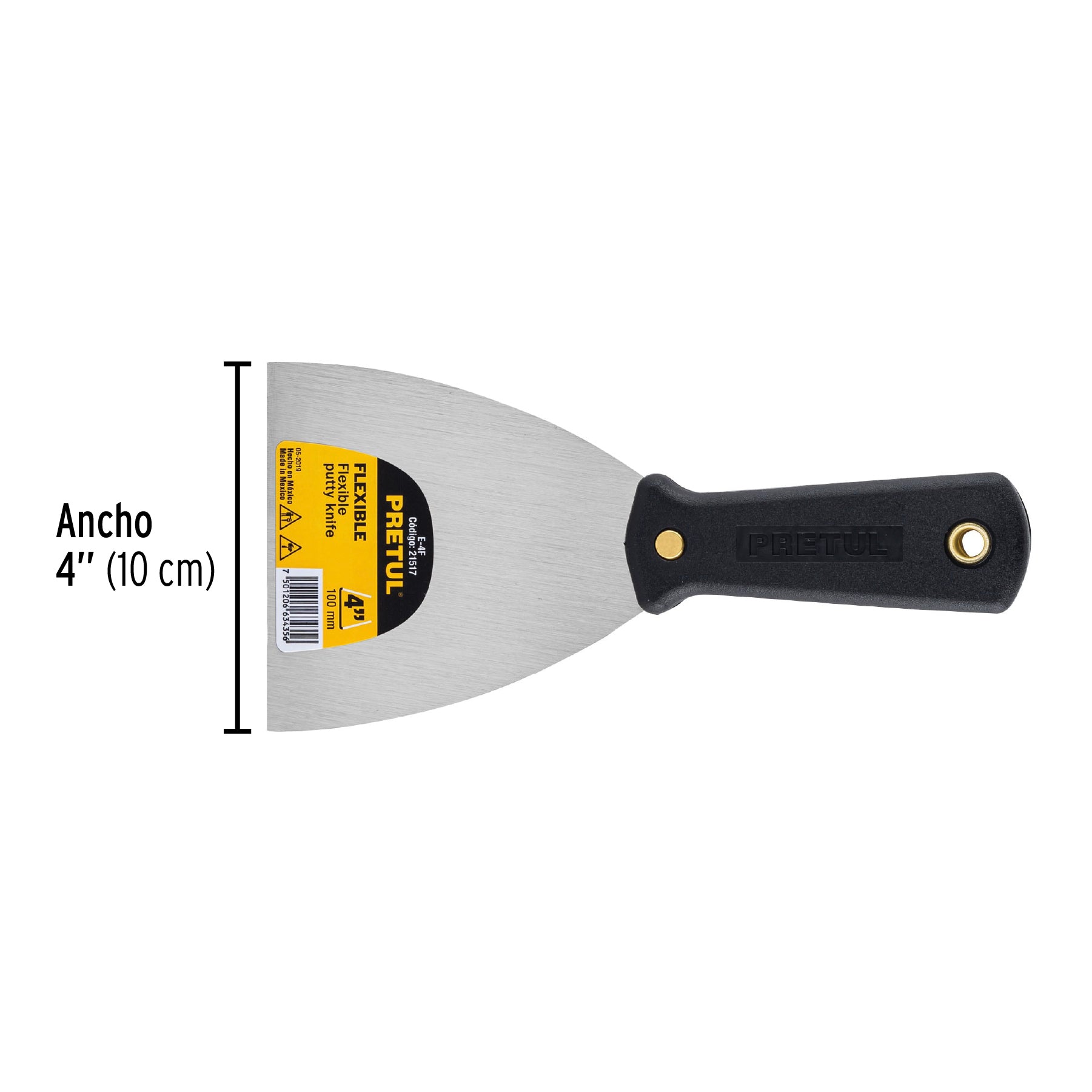 Espátula 4", flexible Pretul