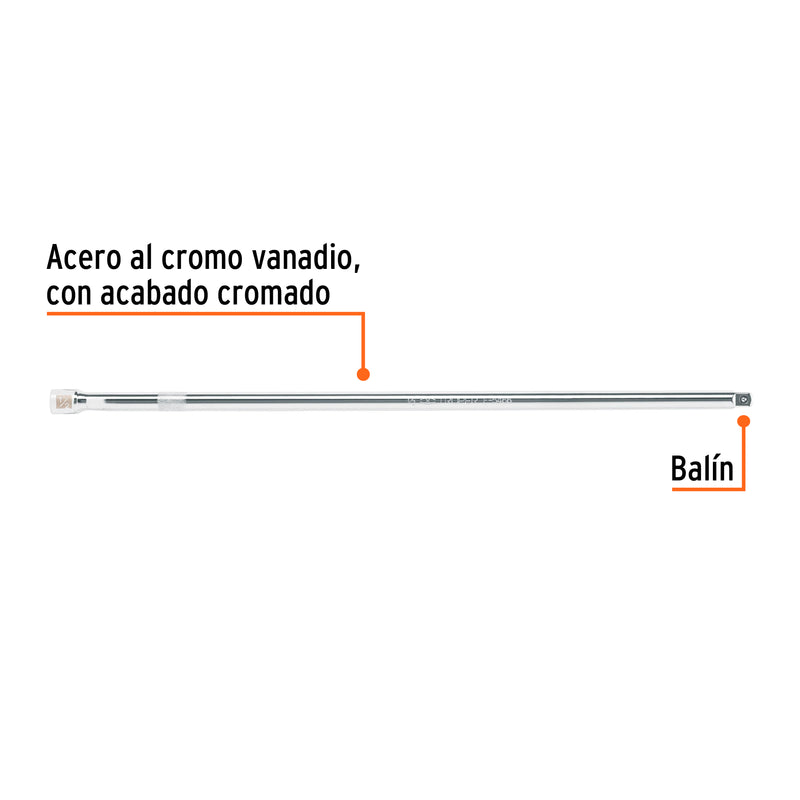 Extensión de 24" para matraca para dados cuadro 1/2"