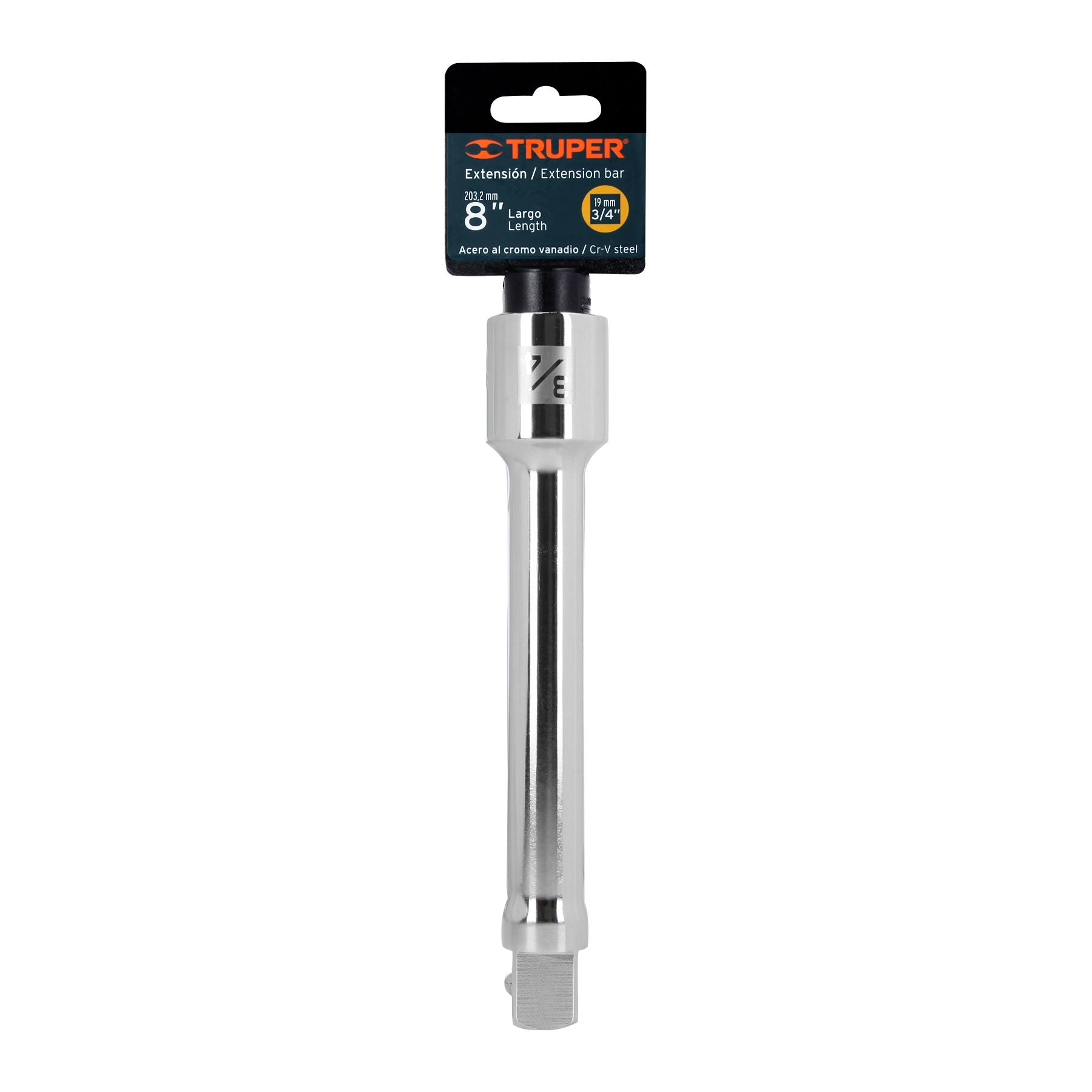 Extensión de 8" para matraca, para dados cuadro 3/4"