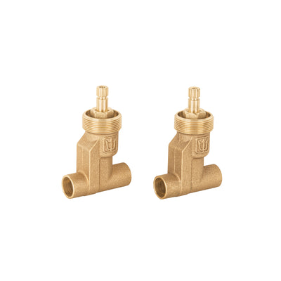 Jgo 2 llaves de empotrar soldables, Basic