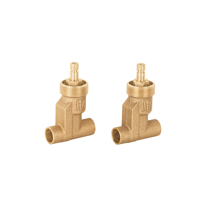 Jgo 2 llaves de empotrar soldables, Basic