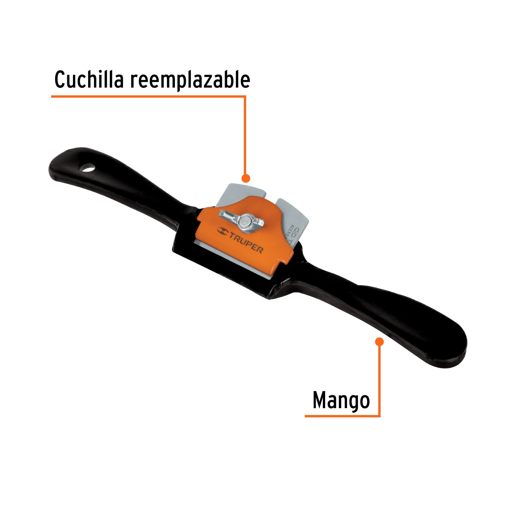 Escochebre para carpintero cuchilla curva de 9"