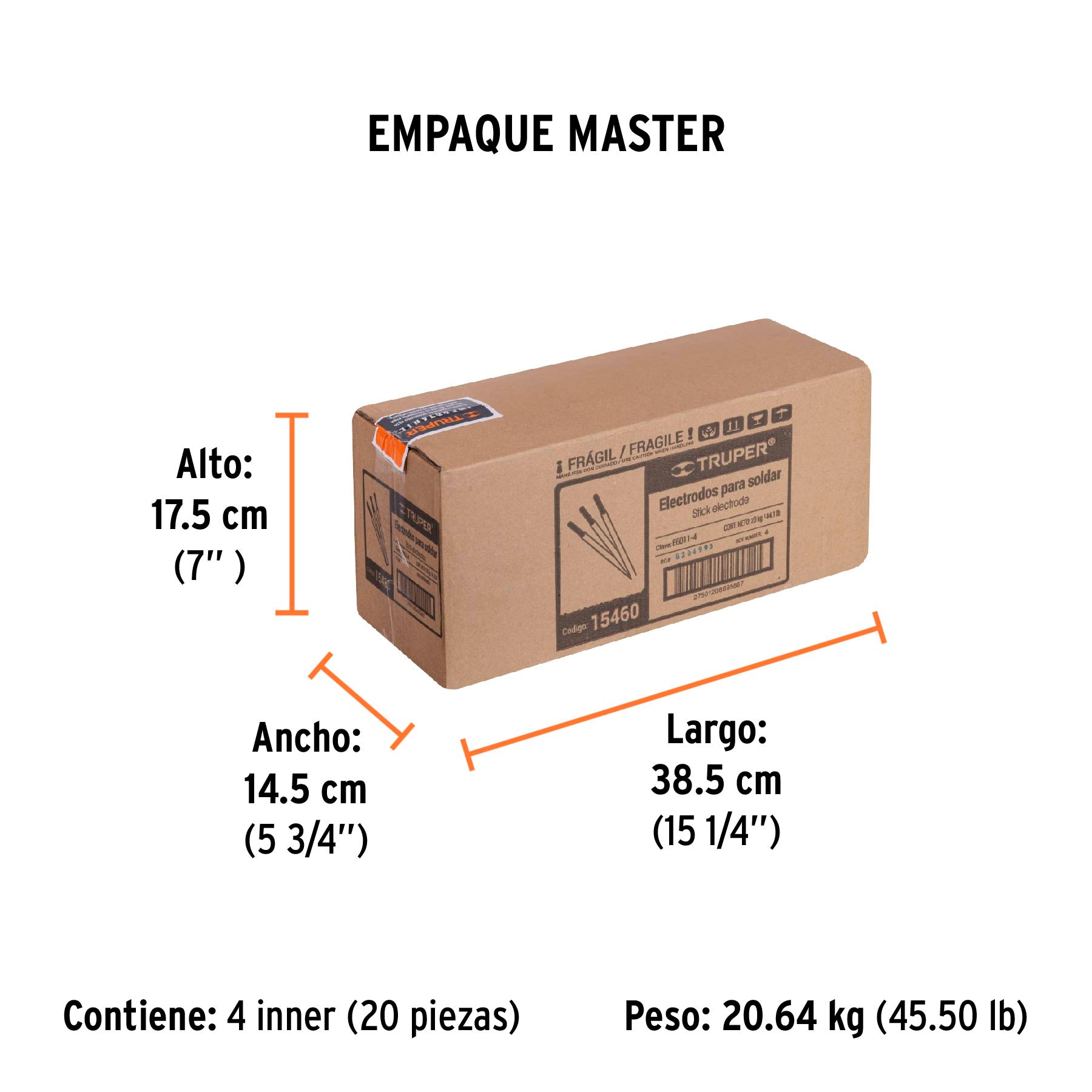 Electrodo 6011 de 1/8", bolsa de 1 kg