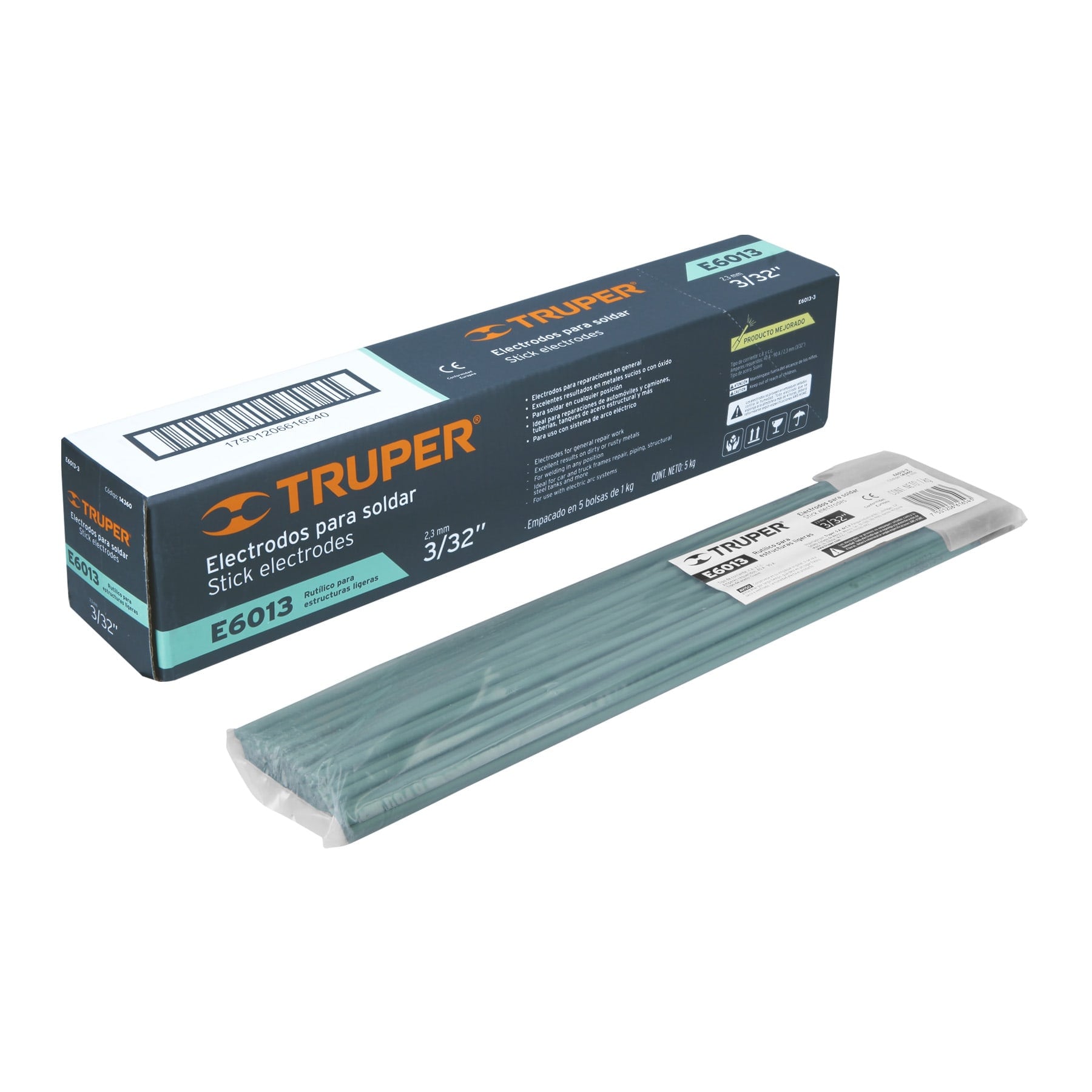 Electrodo 6013 de 3/32", bolsa de 1 kg
