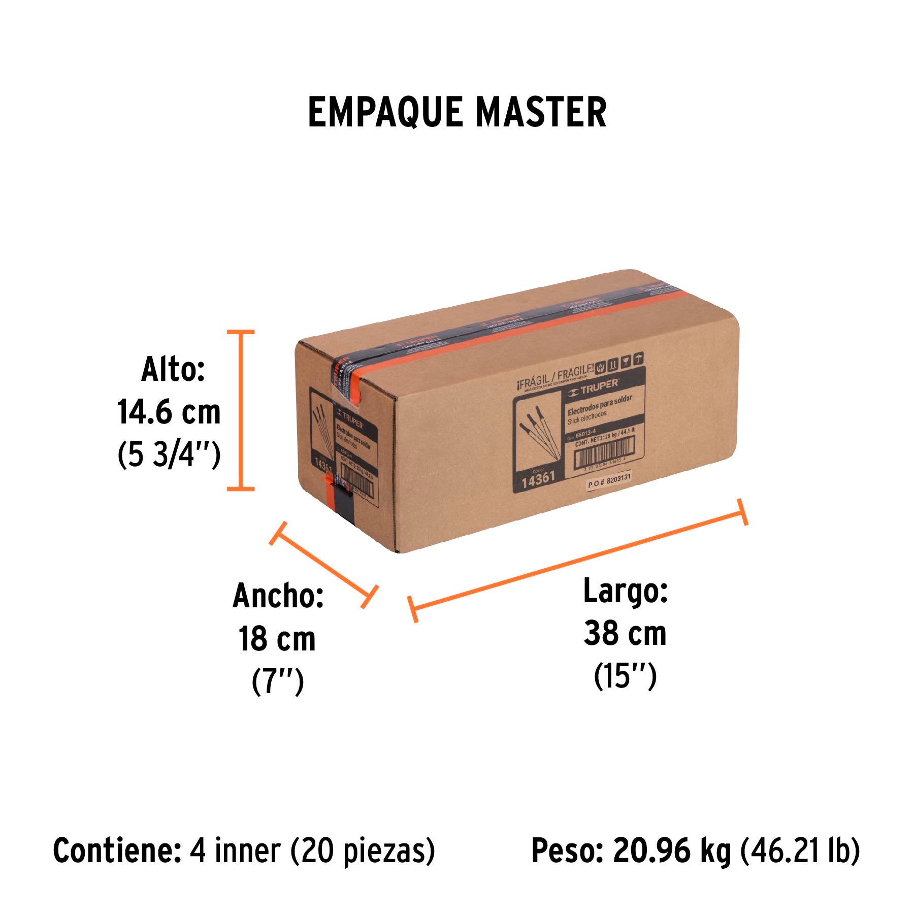 Electrodo 6013 de 1/8", bolsa de 1 kg