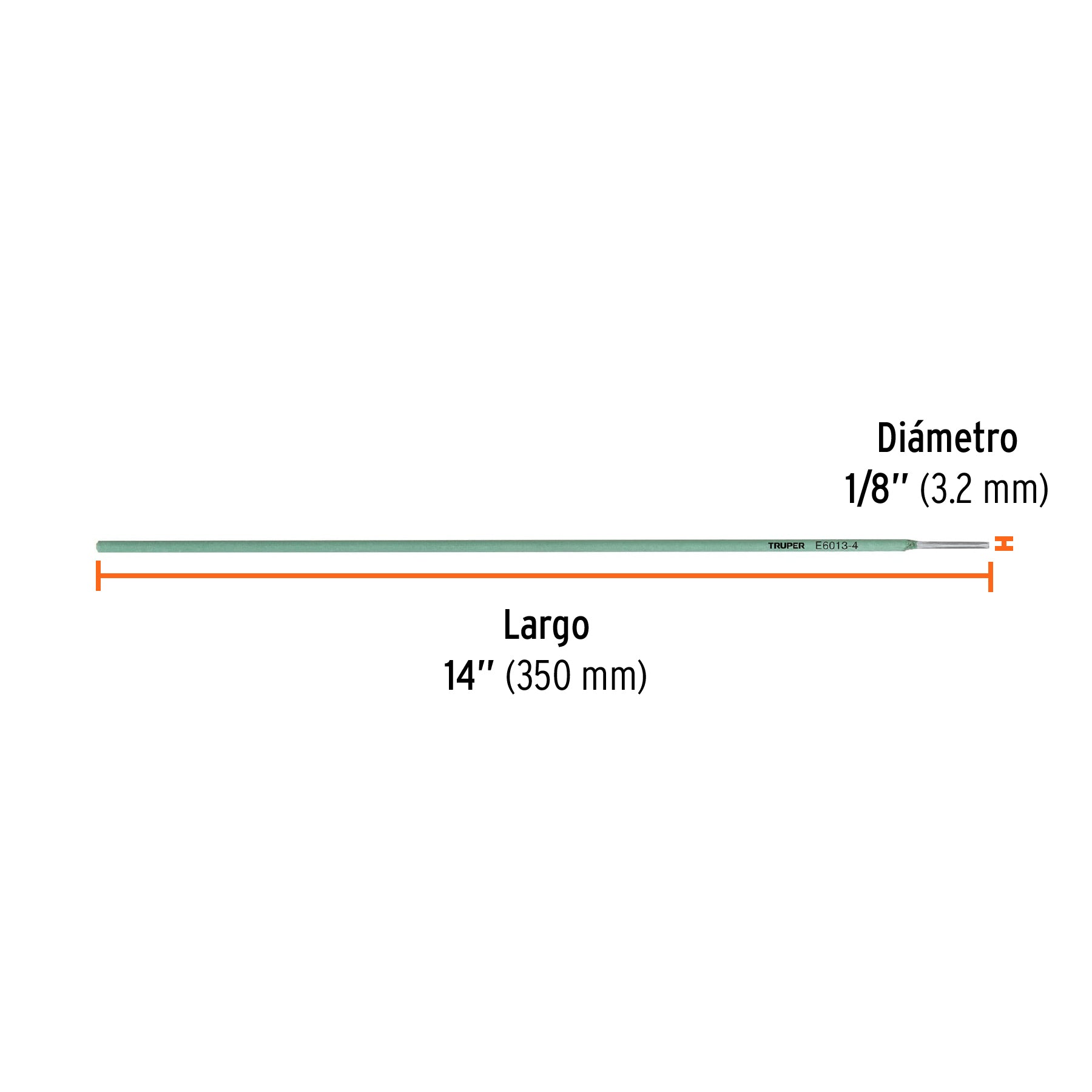 Electrodo 6013 de 1/8", bolsa de 1 kg