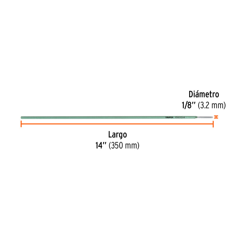Electrodo 6013 de 1/8", bolsa de 1 kg