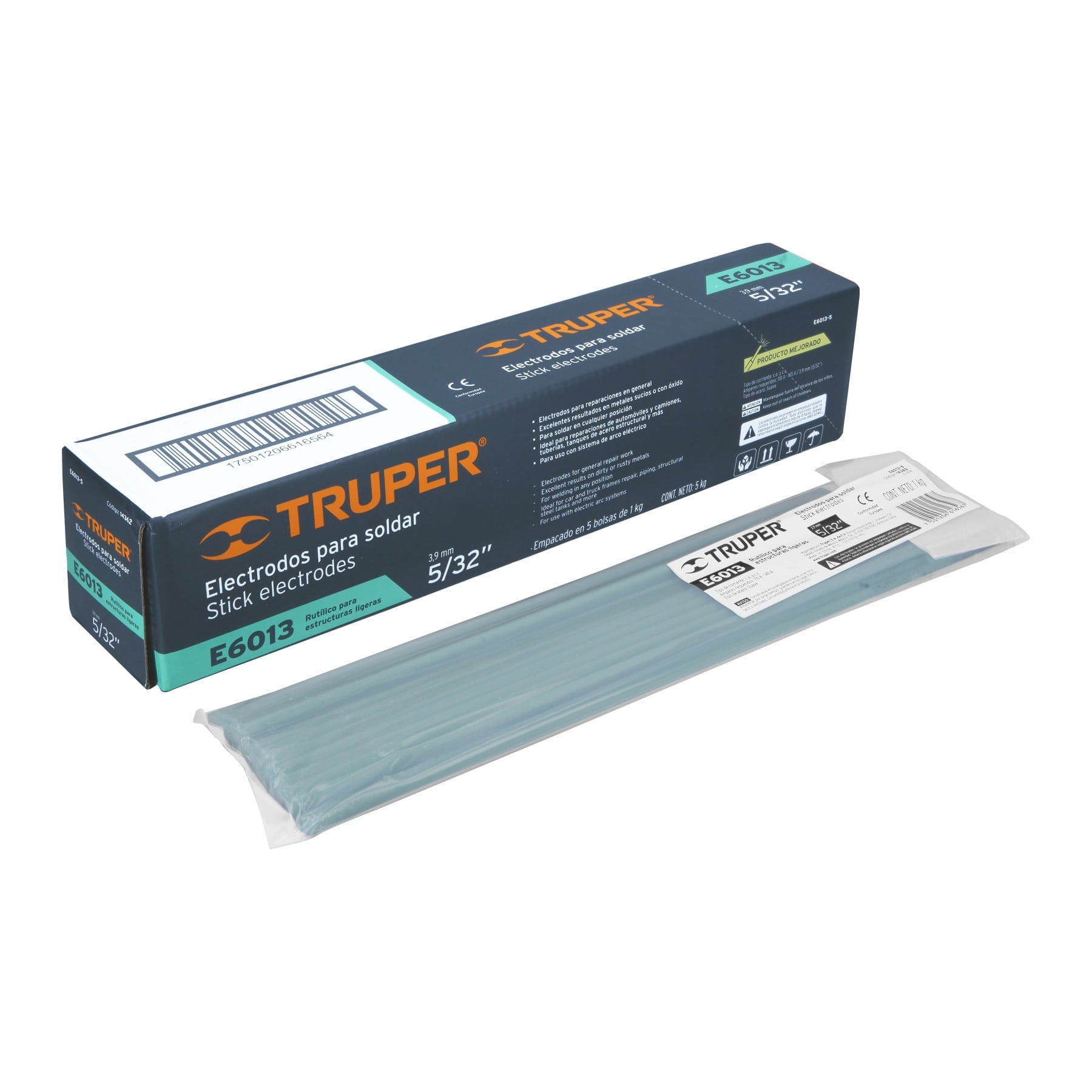 Electrodo 6013 de 5/32", bolsa de 1 kg
