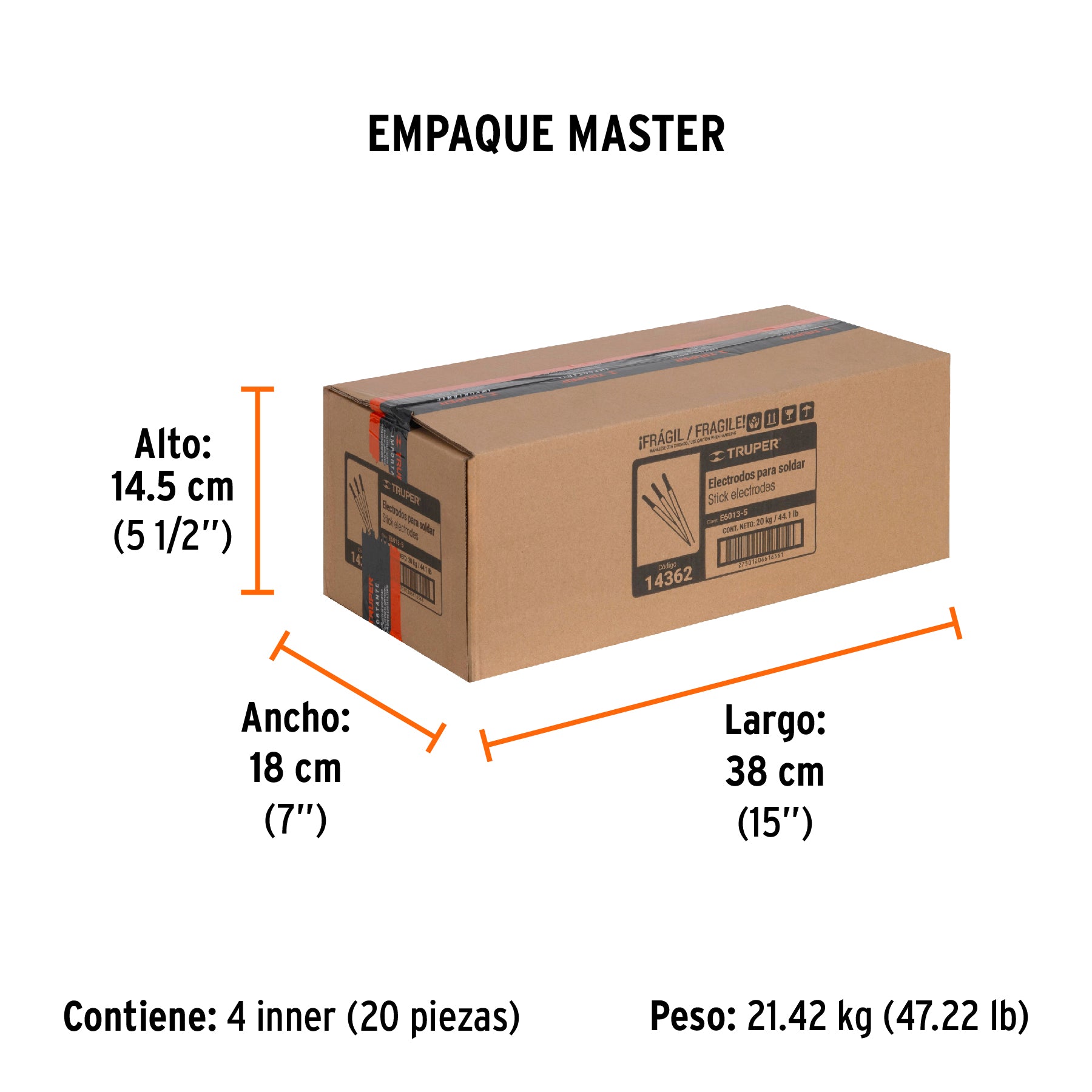 Electrodo 6013 de 5/32", bolsa de 1 kg