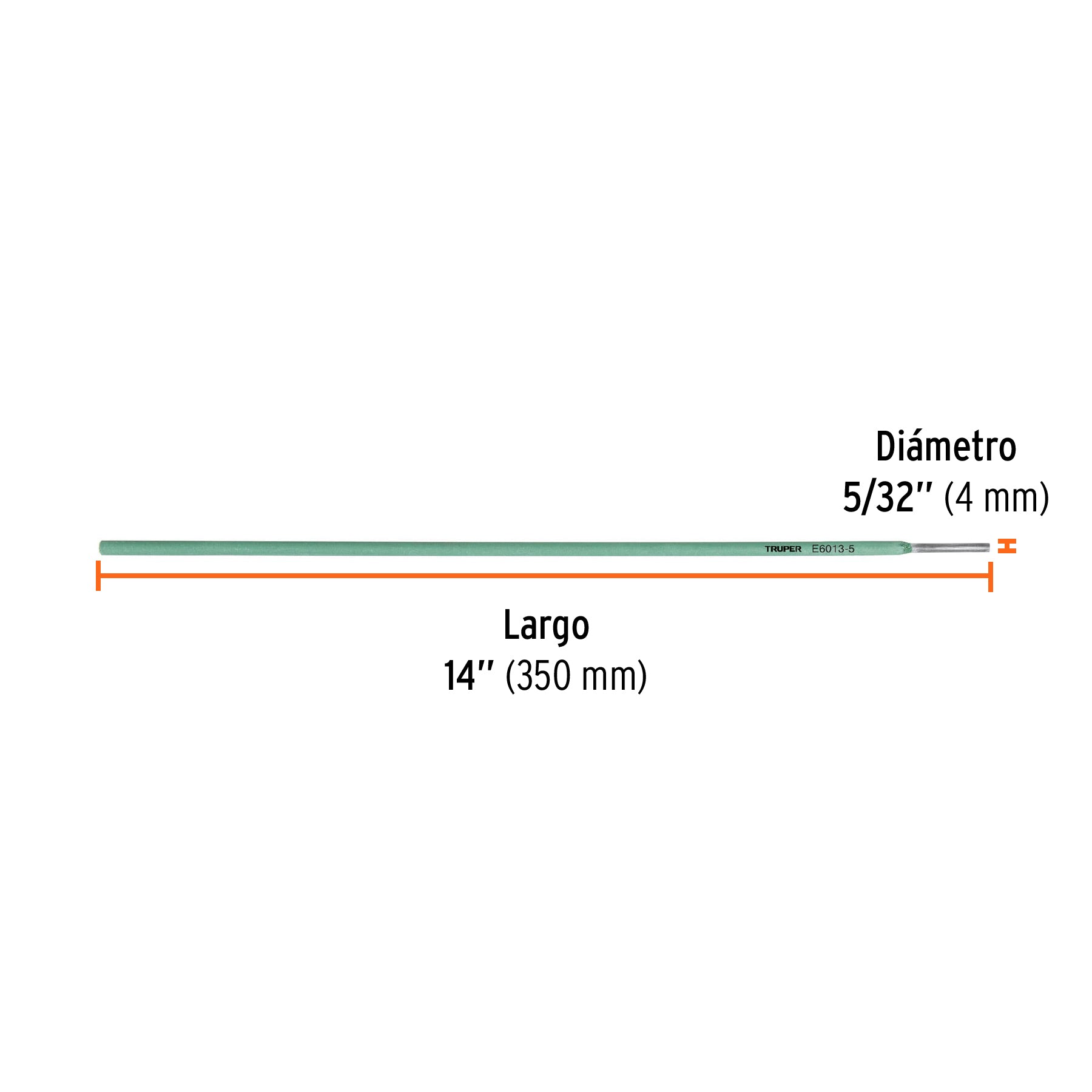 Electrodo 6013 de 5/32", bolsa de 1 kg