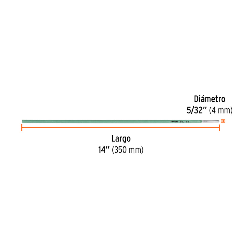 Electrodo 6013 de 5/32", bolsa de 1 kg