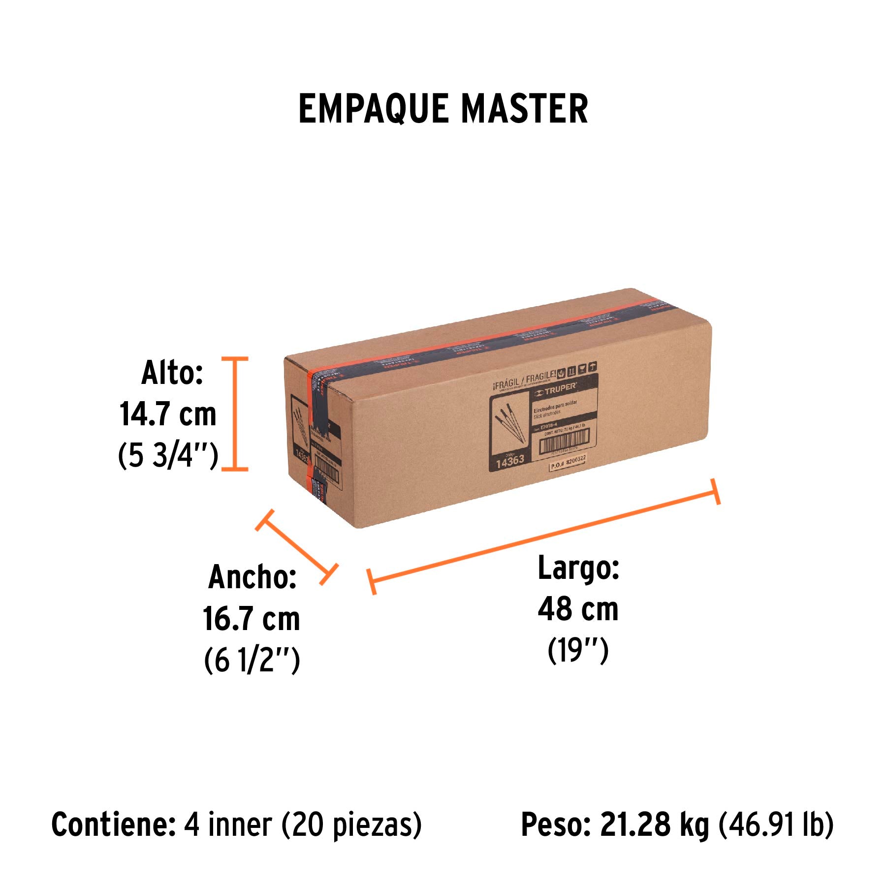 Electrodo 7018 de 1/8", bolsa de 1 kg