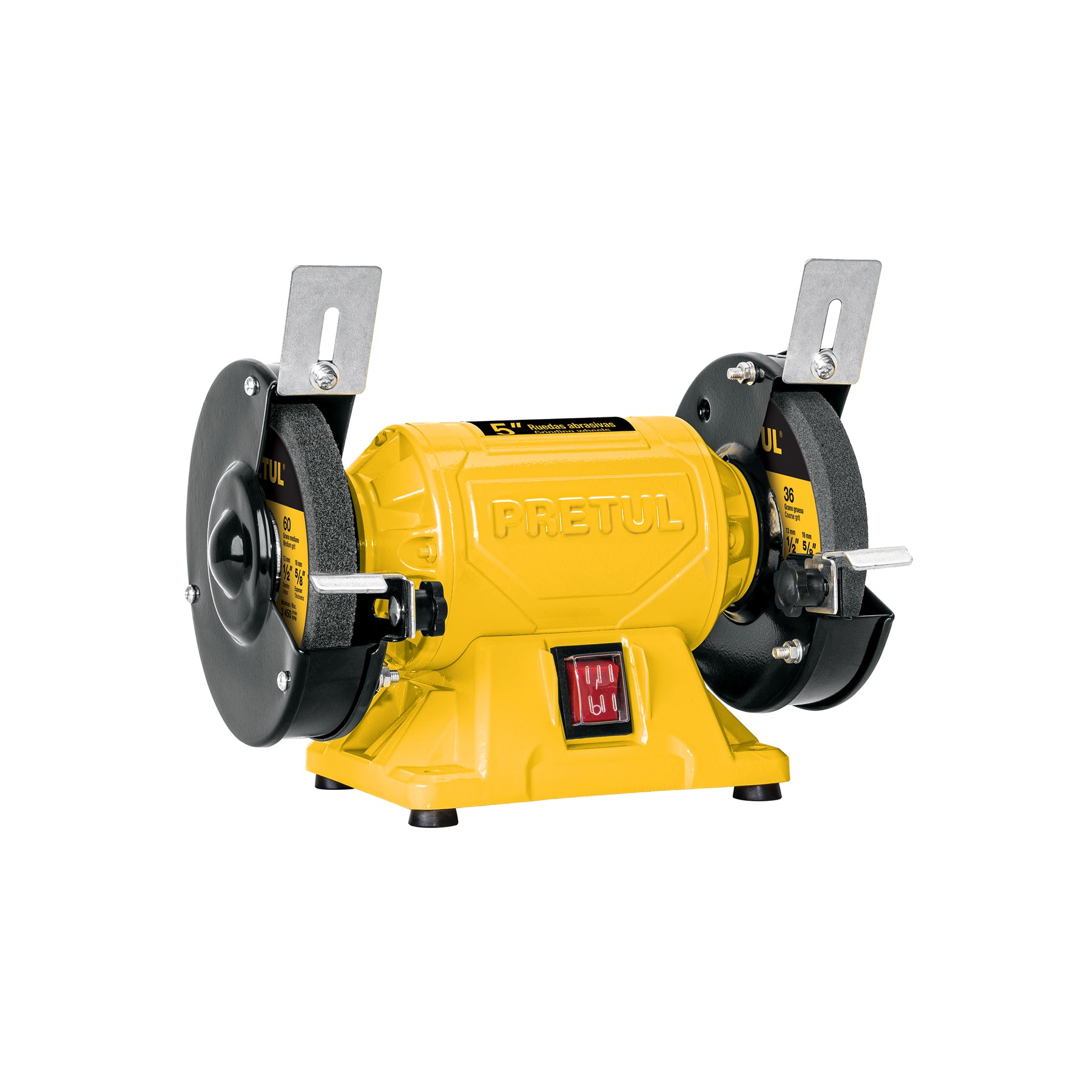 Esmeril de banco de 5" de 1/6 Hp Pretul