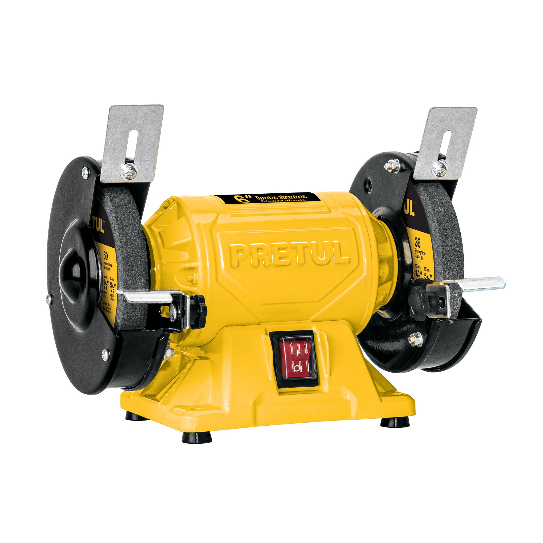 Esmeril de banco de 6' de 1/4 HP (185 W), Pretul