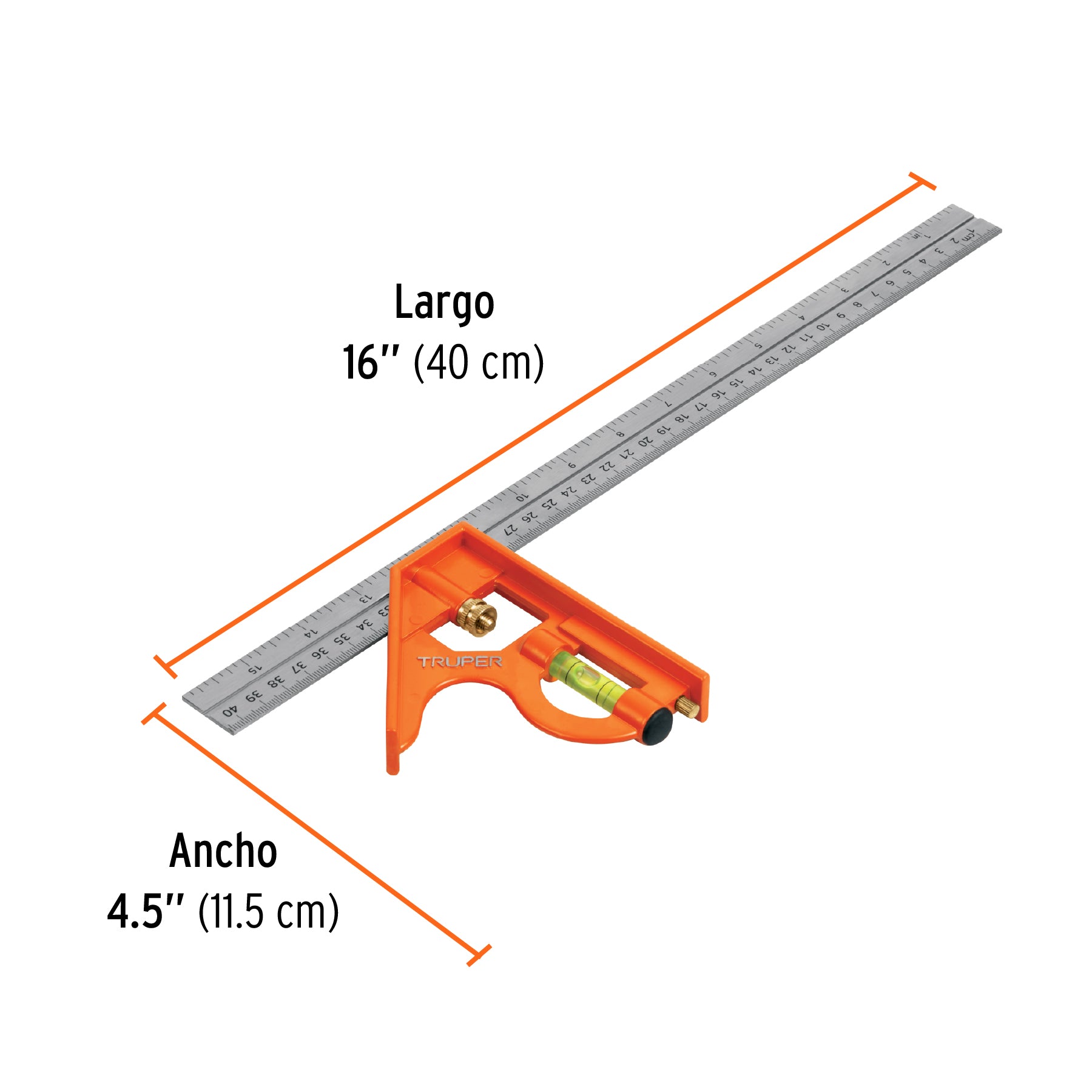 Escuadra de combinación, 16"