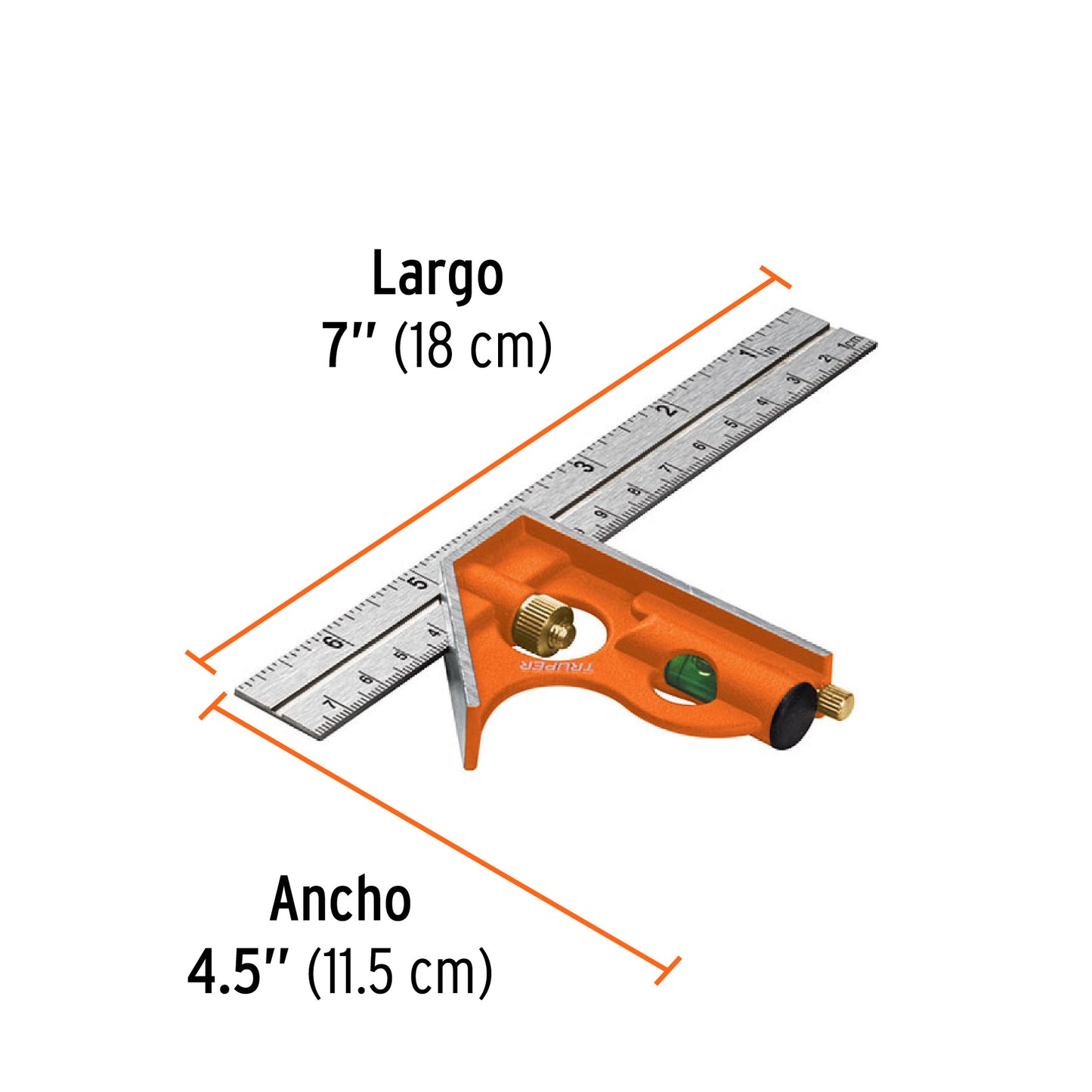 Escuadra de combinación, 6"