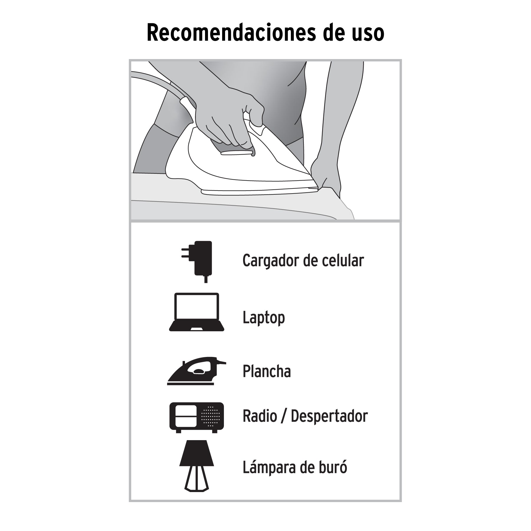 Extensión eléctrica doméstica, 3 m, blanca, Volteck