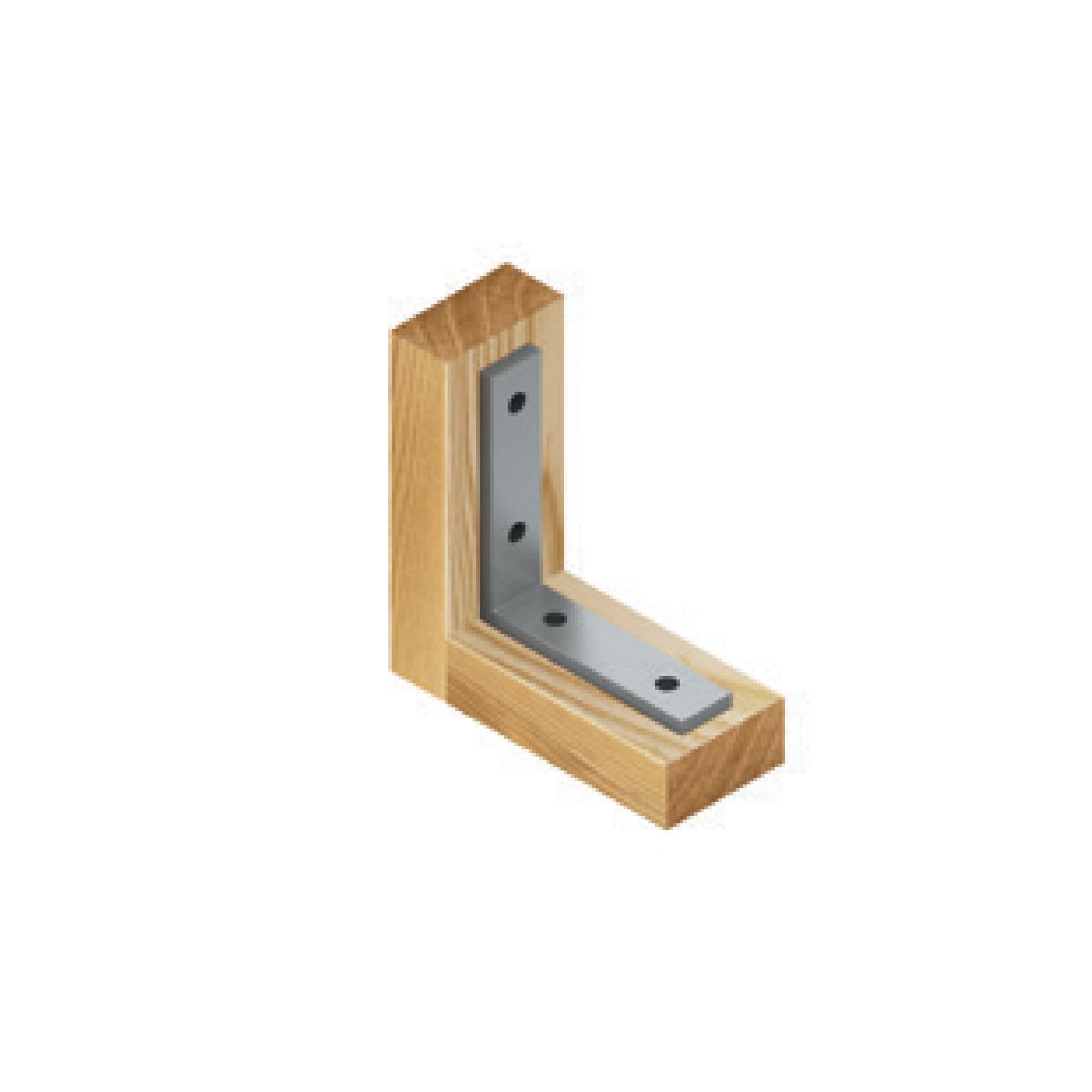 Escuadra esquinera, 1-1/2" x 1-1/2"