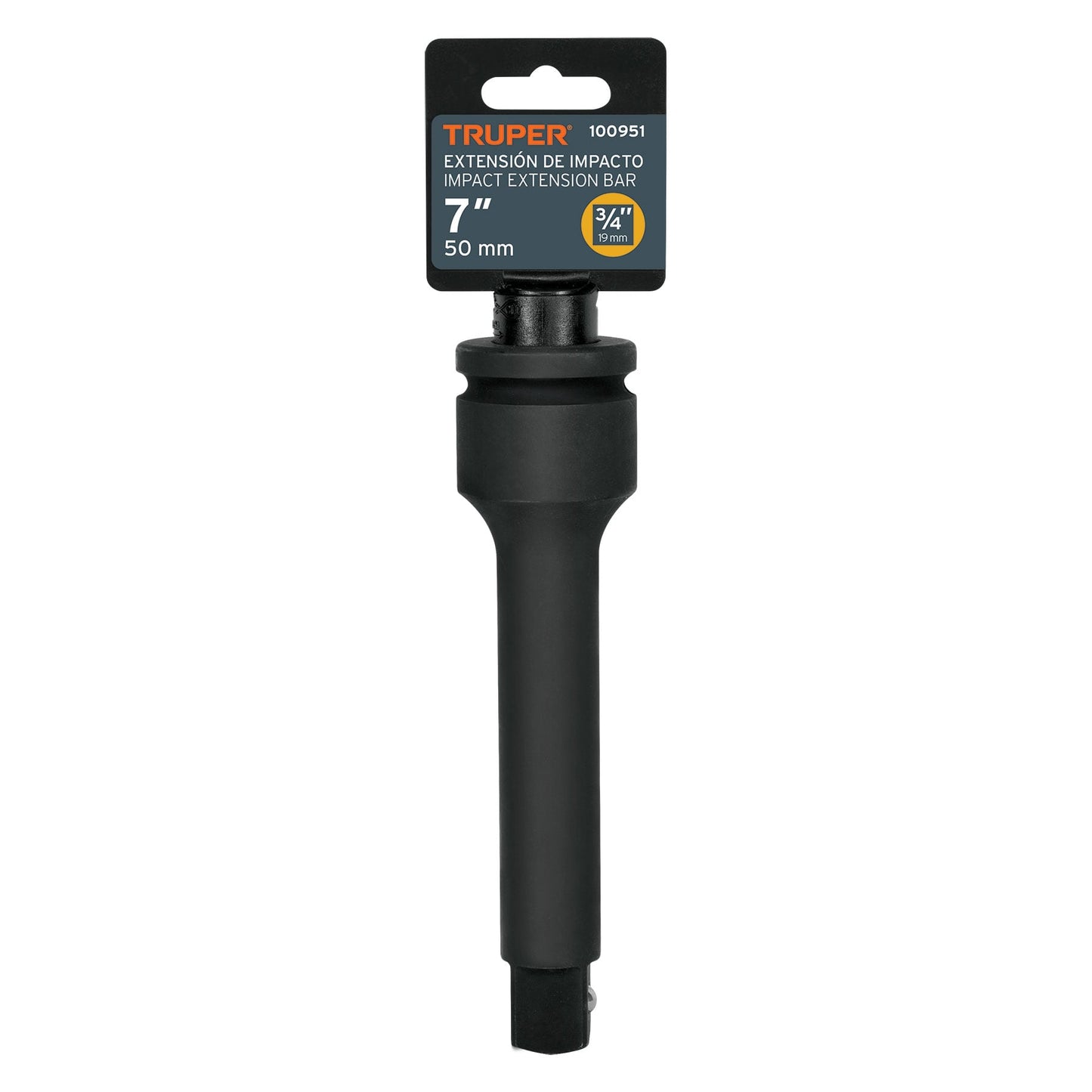 Extensión cuadro 3/4' de impacto, largo 7', Truper