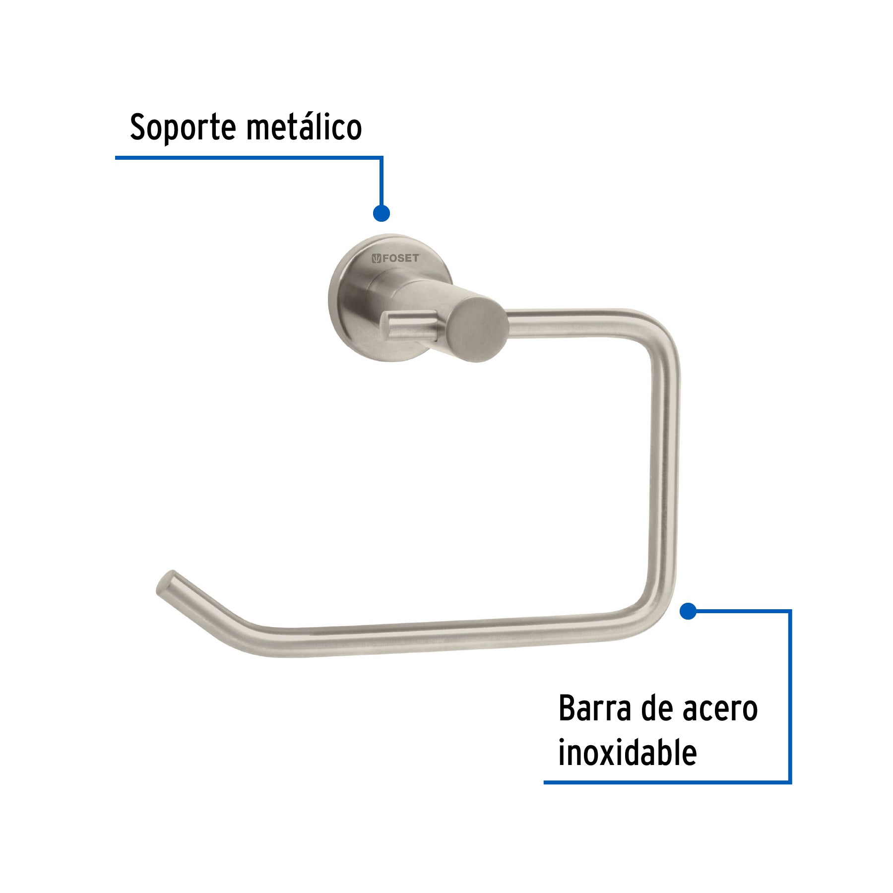 Portarollo, satinado, línea Element