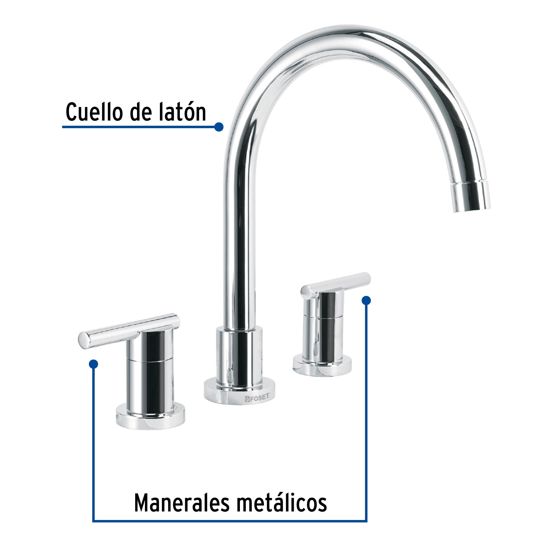 Mezcladora para fregadero, cuello alto, Element