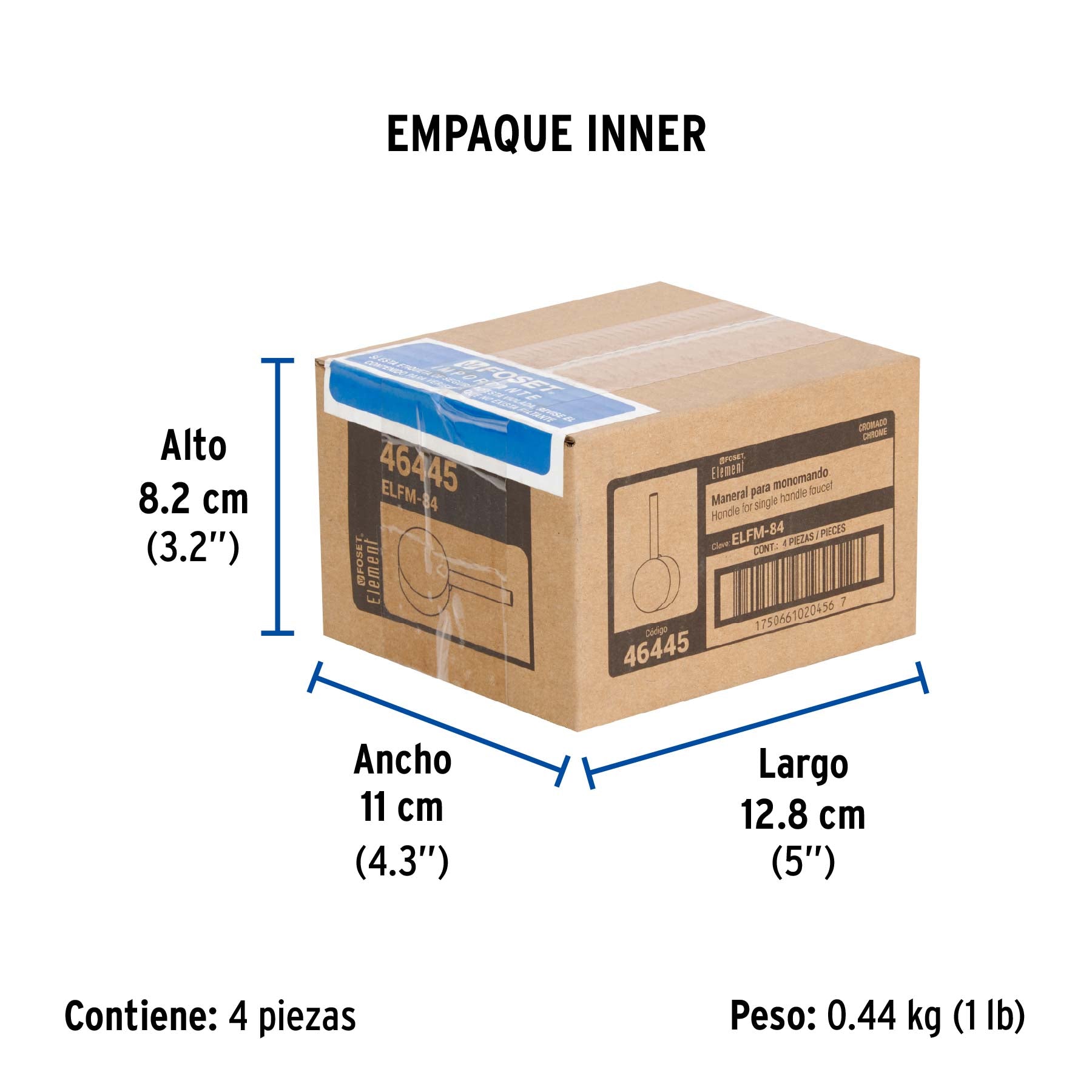 Maneral repuesto para ELF-84, cromo, Foset Element
