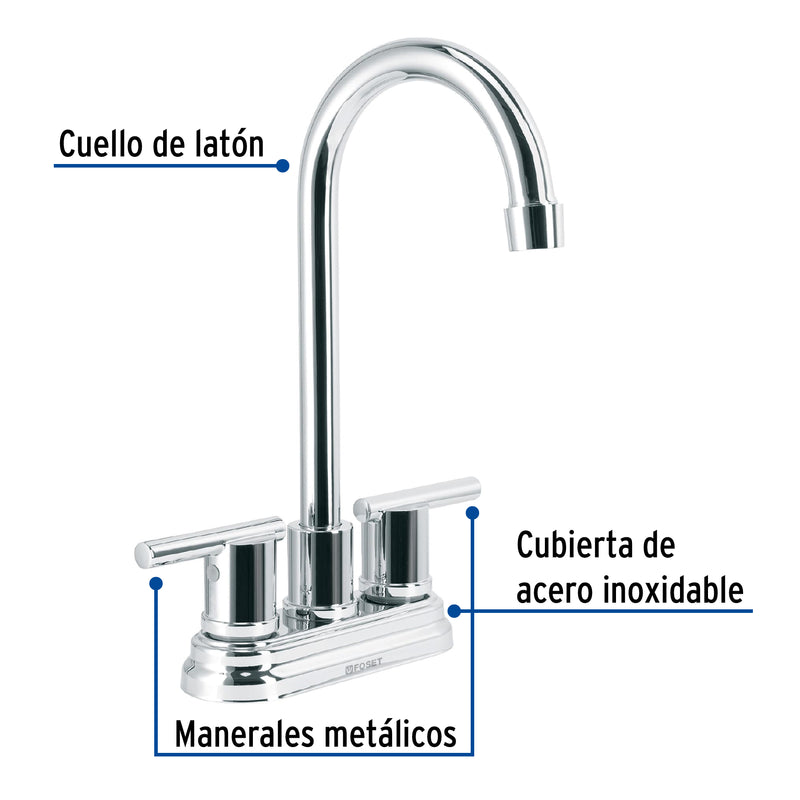 Mezcladora para lavabo de 4", tipo bar, Element