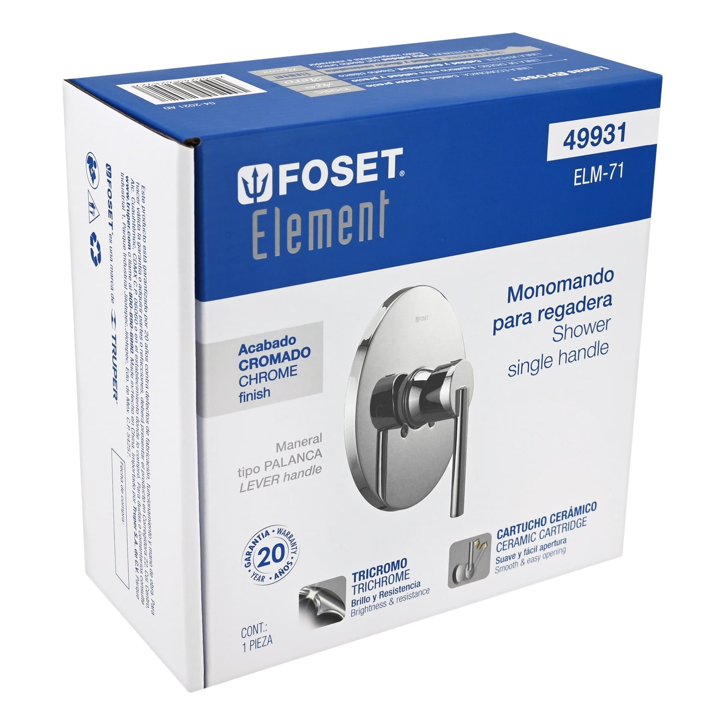 Monomando para regadera, Element