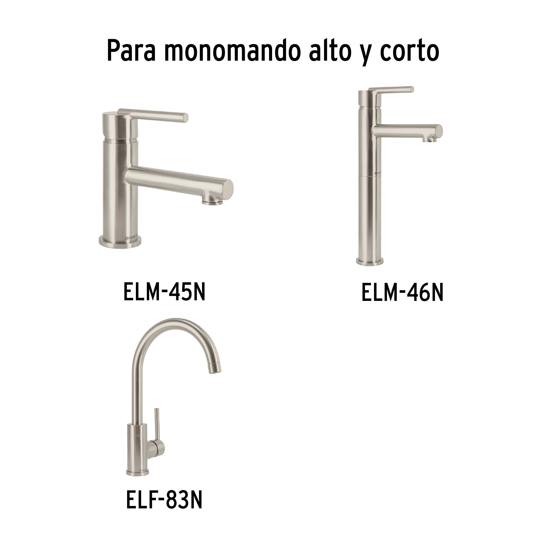 Maneral monomando para lavabo, satín, Element