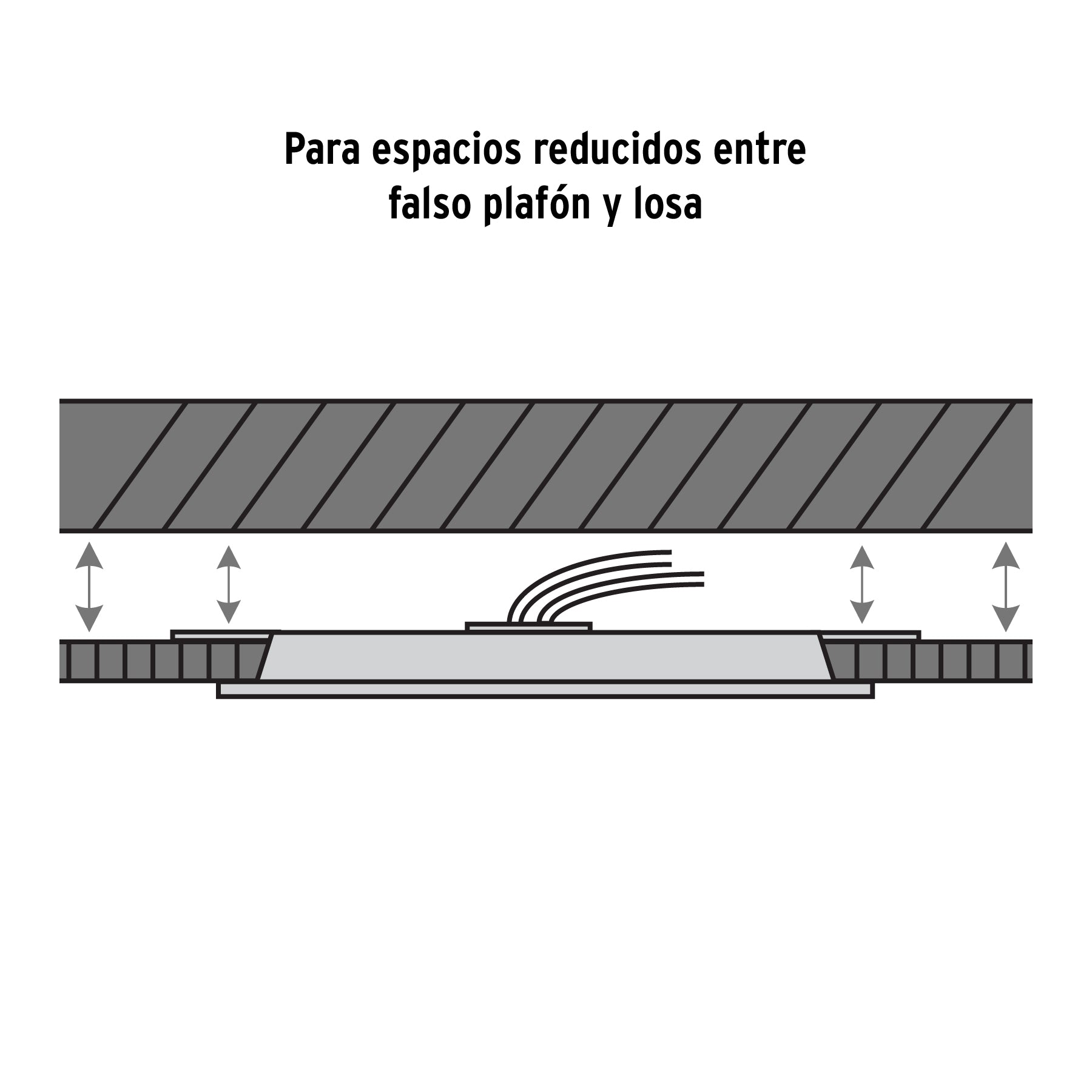 Luminario de LED para empotrar 12 W, ajustable, luz de día