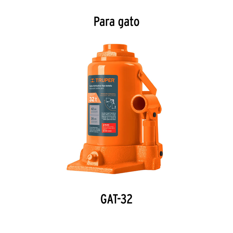Empaques de repuesto para gato de botella de 32 toneladas