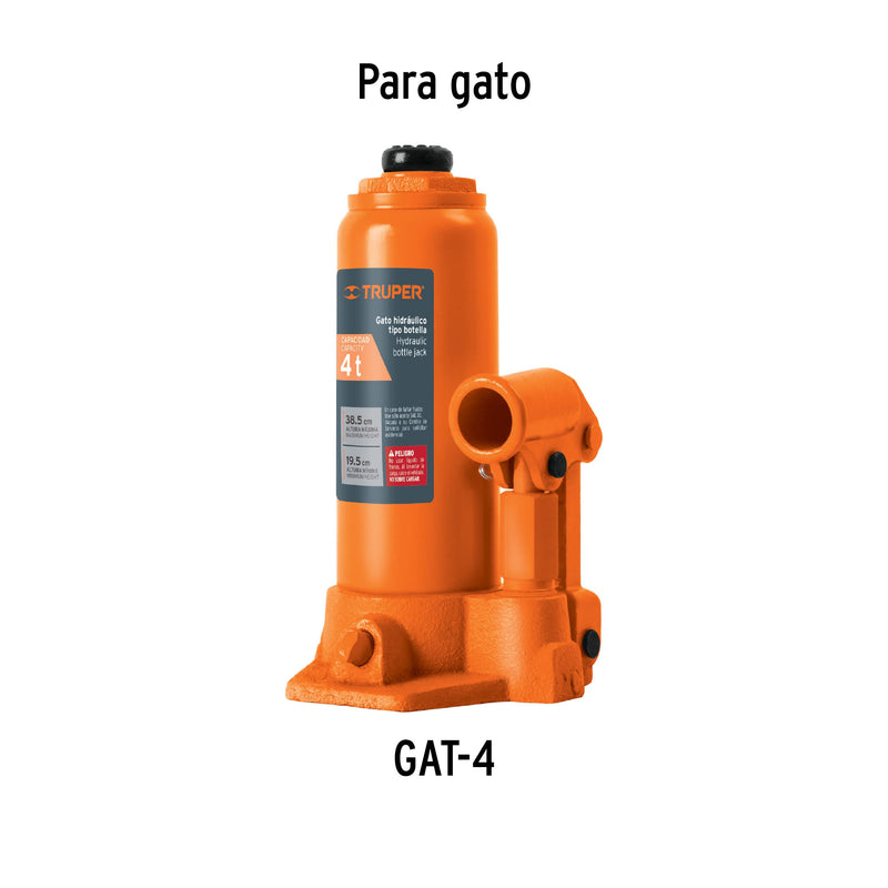 Empaques de repuesto para gato de botella de 4 toneladas
