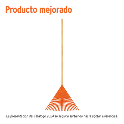 Escoba plástica de 22 dientes, flexible