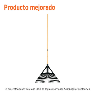 Escoba de polipropileno con 22 dientes, pretul