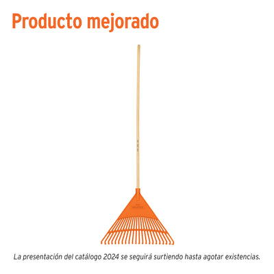 Escoba plástica de 22 dientes, rígida