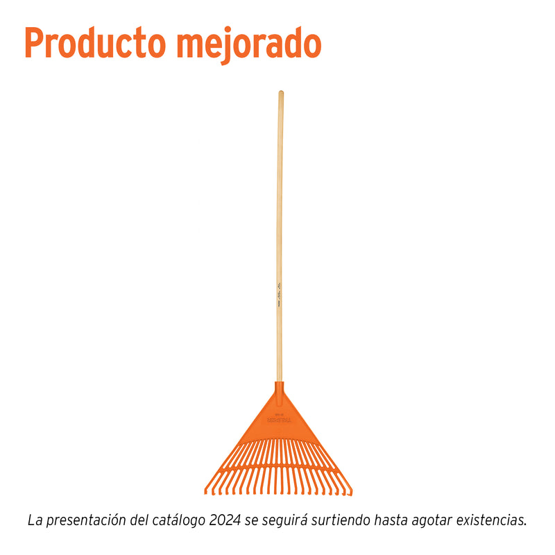 Escoba plástica de 22 dientes, rígida