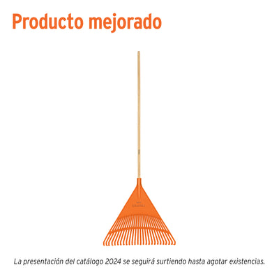 Escoba plástica de 26 dientes, rígida