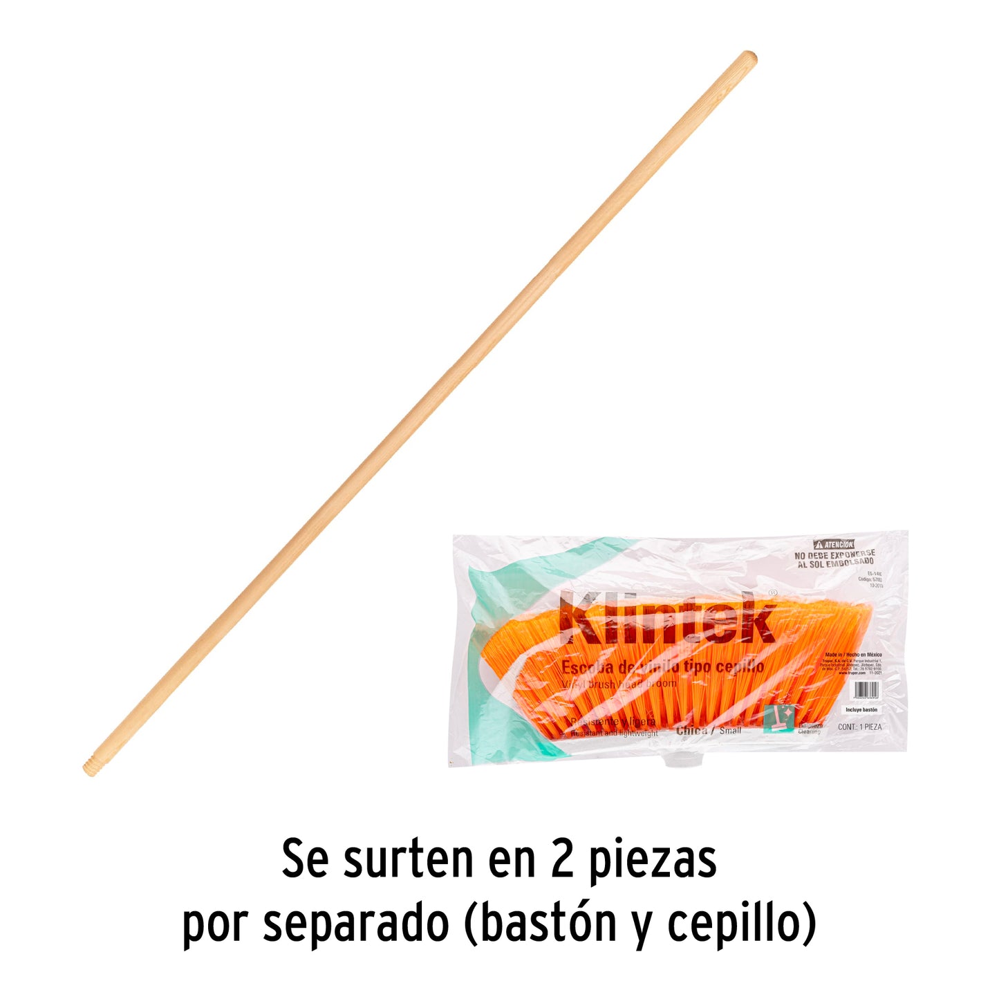 Escoba de vinilo, tipo cepillo