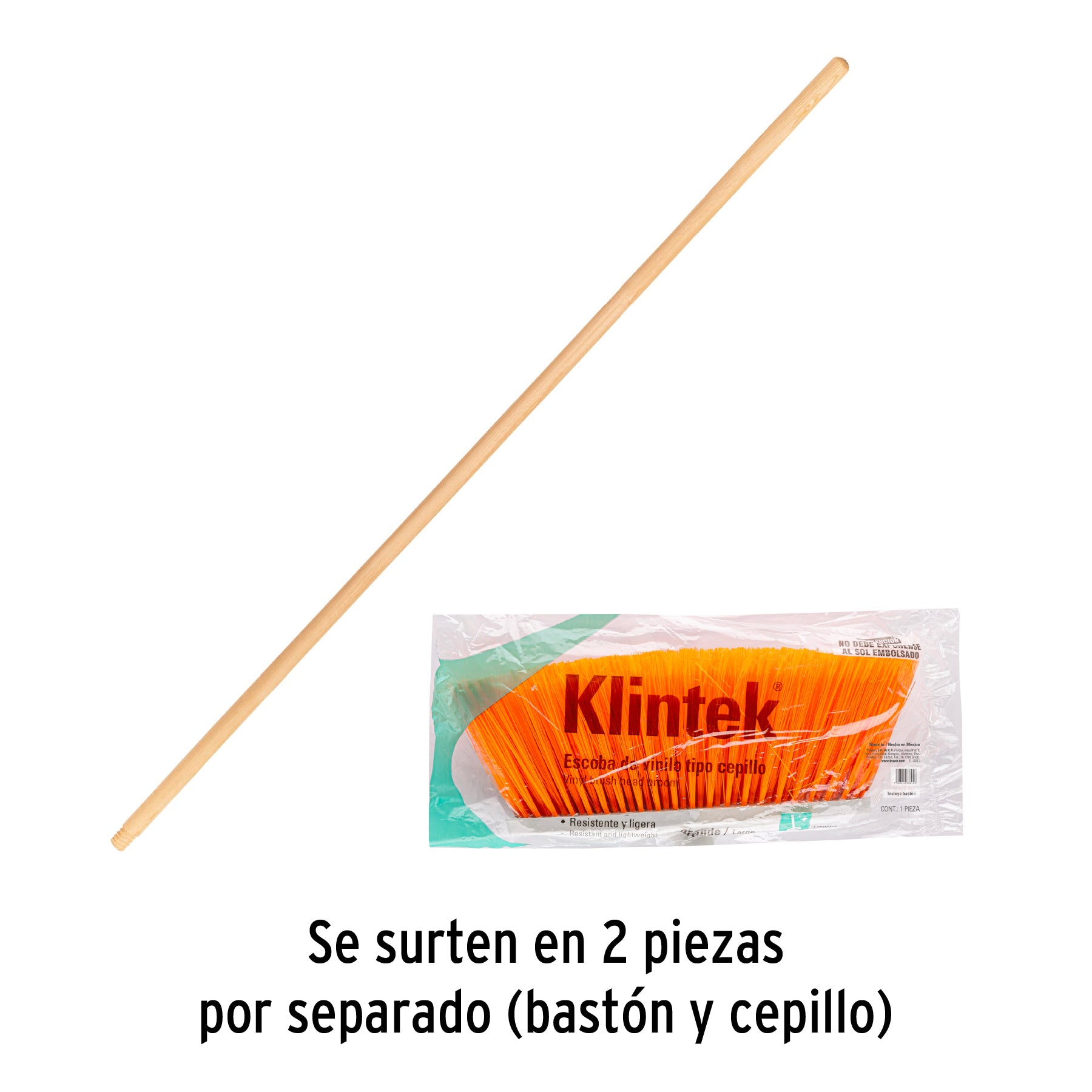 Escoba vinilo, tipo cepillo, 30 cm ancho