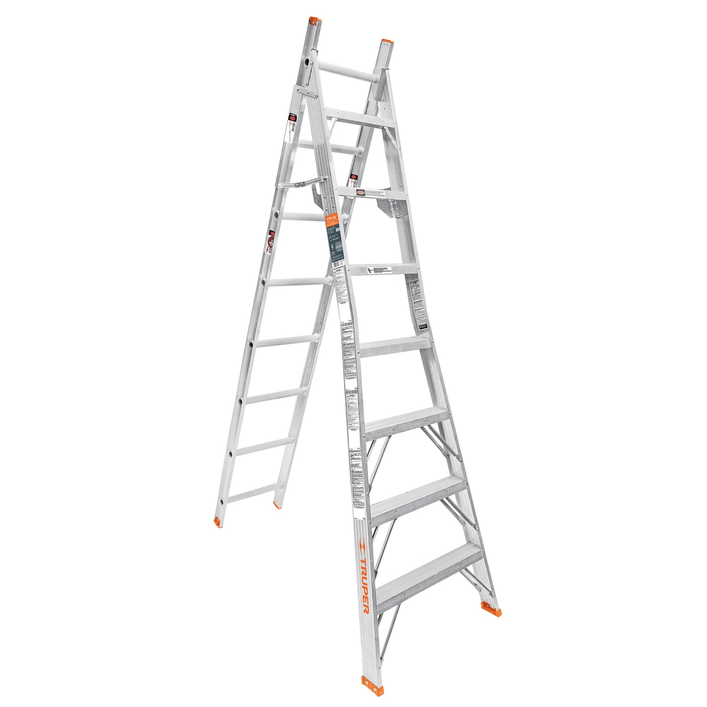 Escalera de combinación, tipo ll, 15 escalones