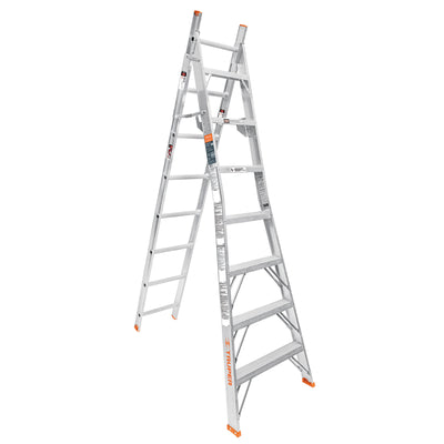 Escalera de combinación, tipo ll, 15 escalones
